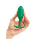 Анальная пробка со смещенным центром тяжести B-Vibe Snug Plug 2, силиконовая, зеленая