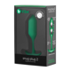 Анальная пробка со смещенным центром тяжести B-Vibe Snug Plug 2, силиконовая, зеленая