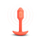 Анальна пробка с вибрацией размер S B-Vibe Vibrating Snug Plug 1, оранжевая