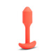 Анальна пробка с вибрацией размер S B-Vibe Vibrating Snug Plug 1, оранжевая