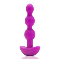 Анальні кульки з пультом, 2 мотори B-Vibe TRIPLET ANAL BEADS, фуксія Анальні кульки з пультом, 2 мотори B-Vibe TRIPLET ANAL BEADS, фуксія