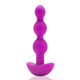 Анальные шарики с пультом, 2 мотора B-Vibe TRIPLET ANAL BEADS, фуксия