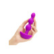 Анальные шарики с пультом, 2 мотора B-Vibe TRIPLET ANAL BEADS, фуксия