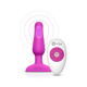 Анальная пробка с вибрацией b-Vibe Novice Plug Fuchsia, розовая