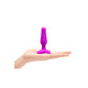 Анальная пробка с вибрацией b-Vibe Novice Plug Fuchsia, розовая