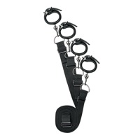 Набор для бондажа на кровать с манжетами для рук и ног Under Mattress Restraint Set, черный