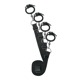 Набор для бондажа на кровать с манжетами для рук и ног Under Mattress Restraint Set, черный