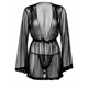Кимоно прозрачное с поясом и стрингами Daring Intimates, черный, S/M