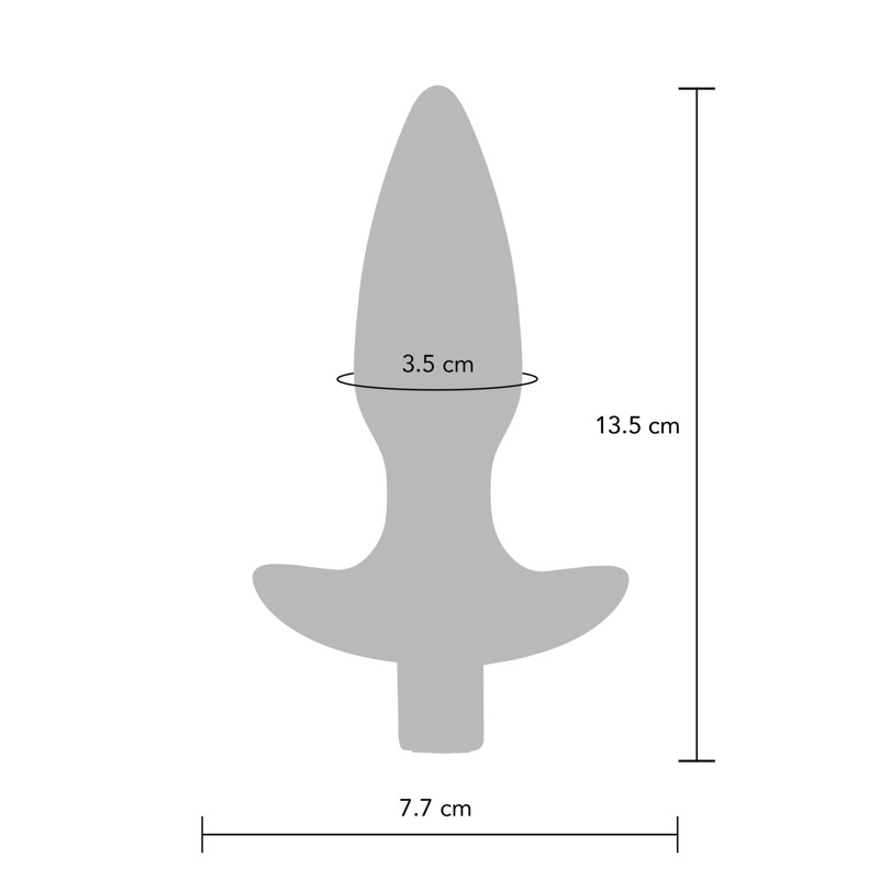 Анальная пробка с вибрацией Toy Joy Sparkle Buttplug с дистанционным управлением, синий