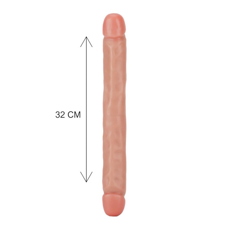 Фаллоимитатор двусторонний ToyJoy RealFeel Jr.Double Dong, бежевый