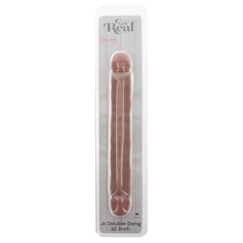 Фаллоимитатор двусторонний ToyJoy RealFeel Jr.Double Dong, бежевый
