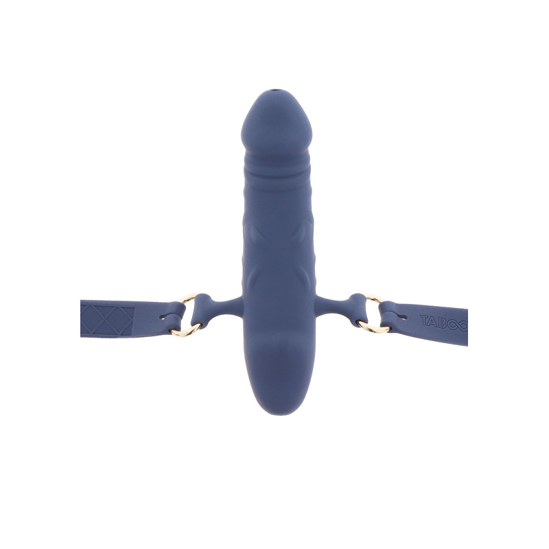 Кляп в виде пениса Taboom Silicone Supreme, синий