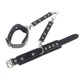 Гартеры с наручниками Star Night Sexy Bondage из экокожи, черные, One Size