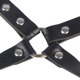 Гартеры с наручниками Star Night Sexy Bondage из экокожи, черные, One Size