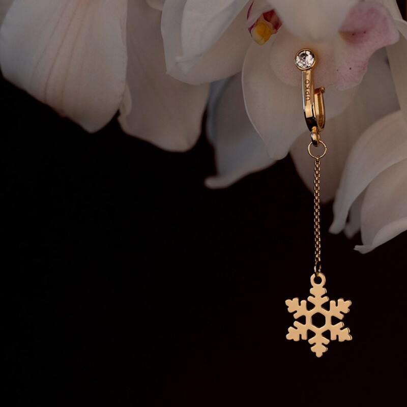 Украшения для клитора и половых губ non-pierced clitoral jewelry dangle with snowflake UPKO
