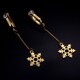 Украшения для клитора и половых губ non-pierced clitoral jewelry dangle with snowflake UPKO