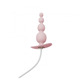 Анальный плаг с вибрацией Qingnan No.8 Mini Vibrating Anal Beads PINK
