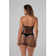 Короткое платье в сеточку Dania Besired, черное, One Size