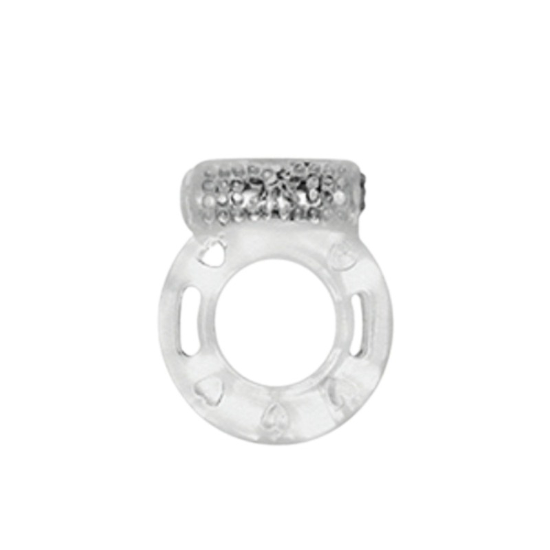 Эрекционное кольцо Medica-Group Vibration Ring с вибрацией, прозрачный