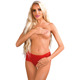 Трусики кружевные с открытым доступом Daring Intimates Ella, красный, S/M