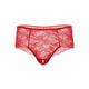 Трусики кружевные с открытым доступом Daring Intimates Ella, красный, S/M