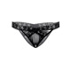 Трусики кружевные с открытым доступом Daring Intimates Alessandra, черный, S/M