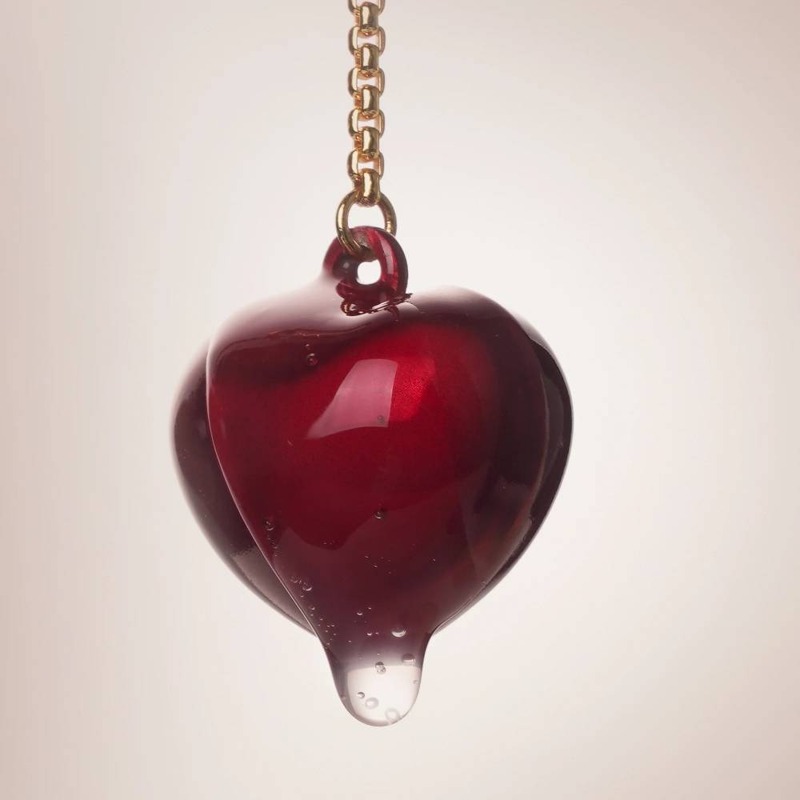 Пестисы на соски с колокольчиками в форме вишен UPKO Water Chiming Bells, черно-красные
