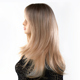 Парик длинный с челкой и окрашиванием омбре Fetish Hair из темного в блонд, 60 см