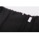 Корсет с цветочным принтом Star Night Corset Top с крючками и шнуровкой, черный, XS (без коробки)