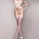 Чулки белые Ballerina's Secret IVORY 20 den с кружевным верхом на силиконовой ленте, L/XL