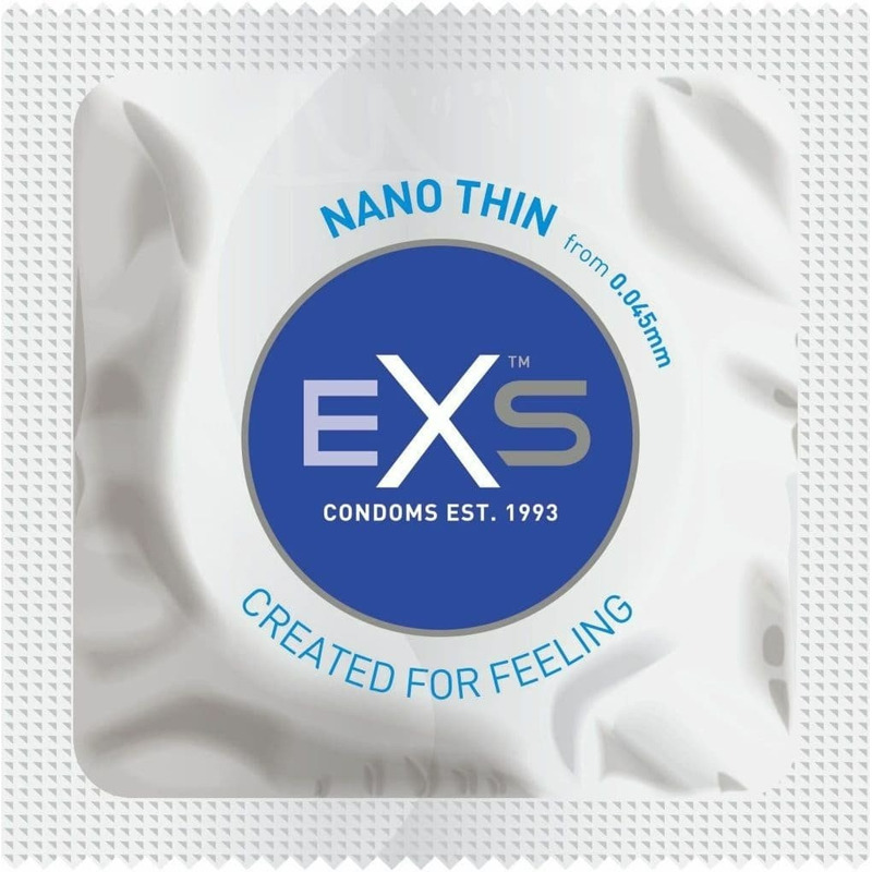 Презервативы ультратонкие из латекса EXS Nano Thin веганские (цена за упаковку, 12 шт.)