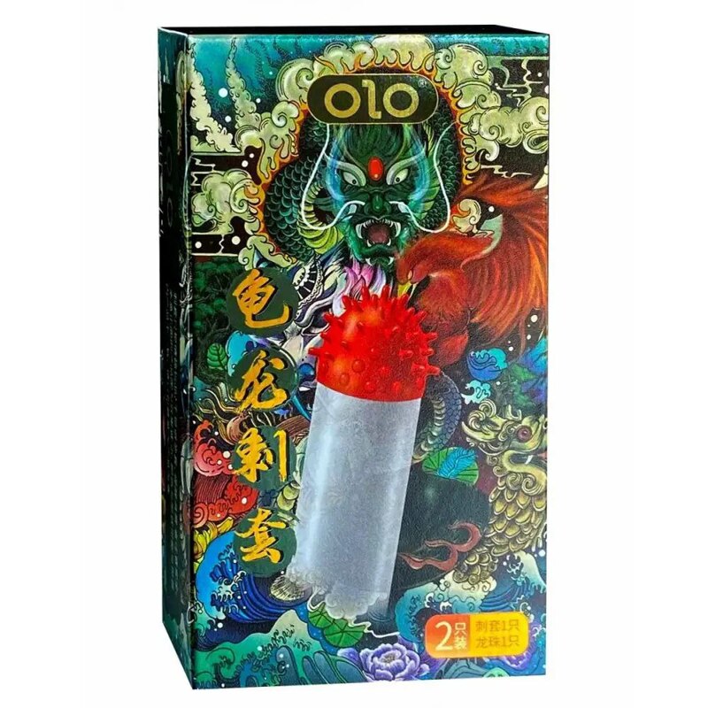Презервативы OLO Dragon с усиками + шарик (в комплекте 1 презератив +1 шарик)