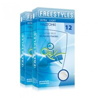 Презервативы ультратонкие Freestyles Ultra Light латексные, 0.04 мм (цена за упаковку, 12 шт.)