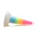 Фэнтезийный фаллоимитатор Creature Cocks Luminescent Rainbow Silicone Dildo