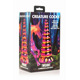 Фэнтезийный фаллоимитатор Creature Cocks Twilight Rainbow Glass Dildo