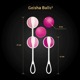 Набор вагинальных шариков Gvibe Geisha Balls 3, силиконовые, розовый, 5 штук