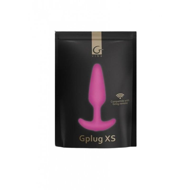 Анальная пробка с вибрацией XS Gplug Gvibe, розовая, 7 х 2 см