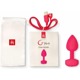 Анальная пробка с вибрацией S Gplug Gvibe, силиконовая, розовая, 8.2 х 3 см