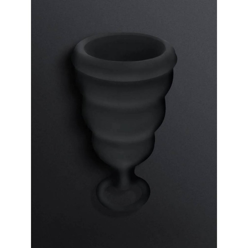 Менструальная чаша Gcup Gvibe, S, черная, 6 х 3.5 см