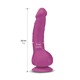 Вибратор реалистичный на присоске Greal Mini Gvibe, фиолетовый, 18 х 3 см