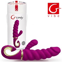 Вибратор кролик рельефный Gcandy