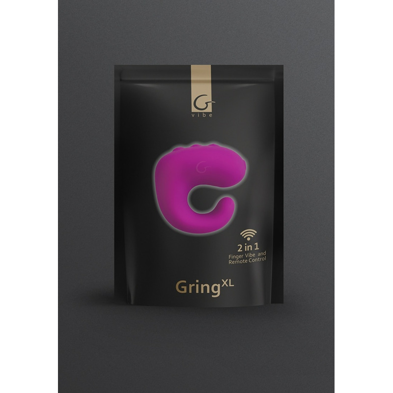 Вибратор на пальцы GVIBE GringXL Sweet Raspberry, малиновый