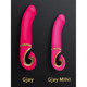Вибратор нереалистичный Gjay Gvibe, розовый, 22 см х 3.7 см