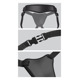 Трусики для страпона Pipedream Body Dock Elite чёрные