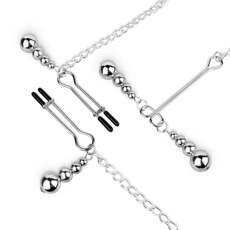 Зажимы для сосков и клитора Bedroom Fantasies: Nipple and Clitoris Clamps - Silver