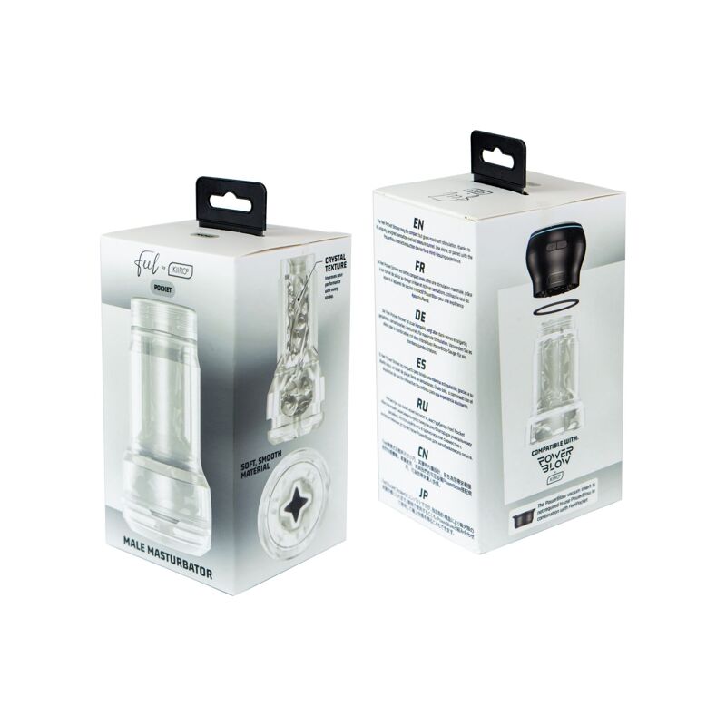 Мастурбатор Kiiroo Feel Pocket Crystal совместим с PowerBlow