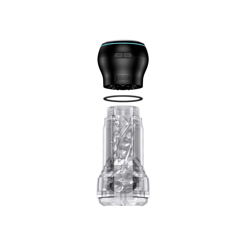 Мастурбатор Kiiroo Feel Pocket Crystal с всасывающей интерактивной насадкой PowerBlow Combo Set