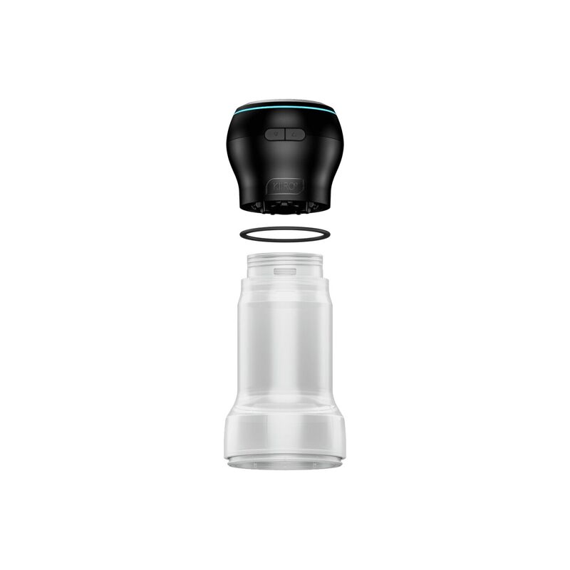 Мастурбатор Kiiroo Feel Pocket Crystal с всасывающей интерактивной насадкой PowerBlow Combo Set