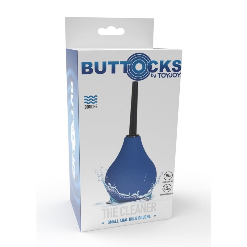 Анальный душ очищающий ToyJoy Buttocks синий, 75 мл