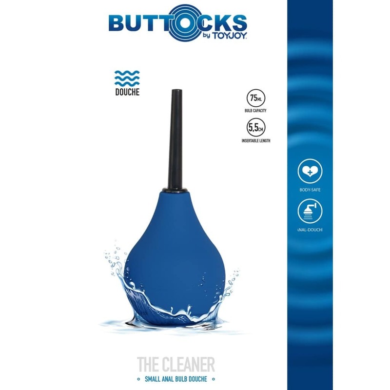 Анальный душ очищающий ToyJoy Buttocks синий, 75 мл